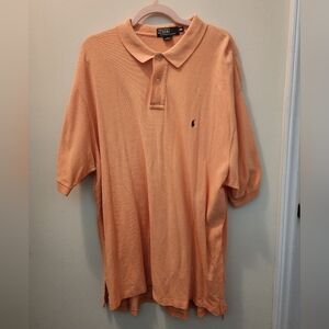 Ralph Lauren Men's Peach Polo Shirt